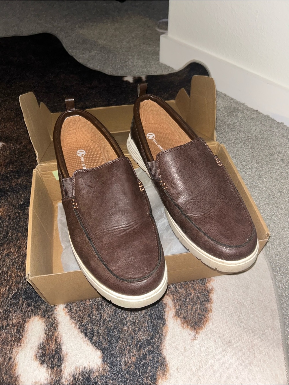Men's Brown Slip-On Casual Shoes by Unknown Brand